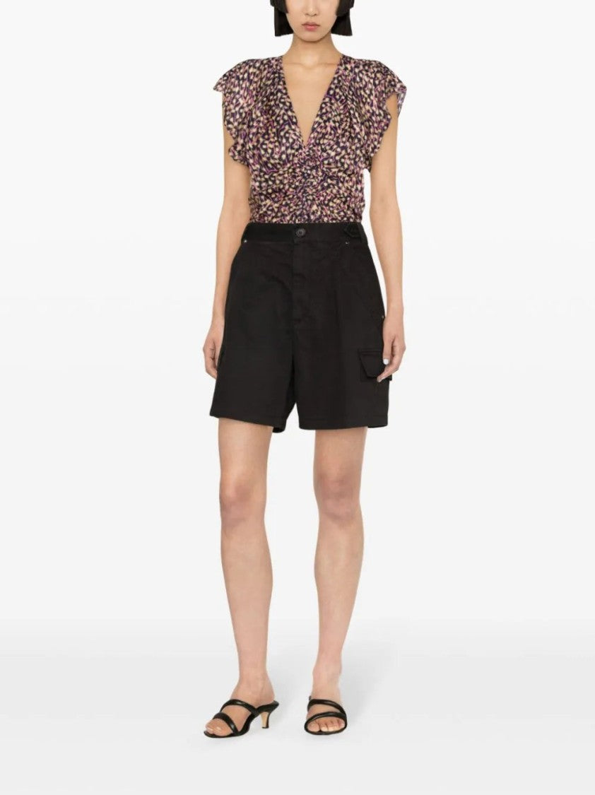 Isabel Marant Lisette Cotton Cargo Shorts