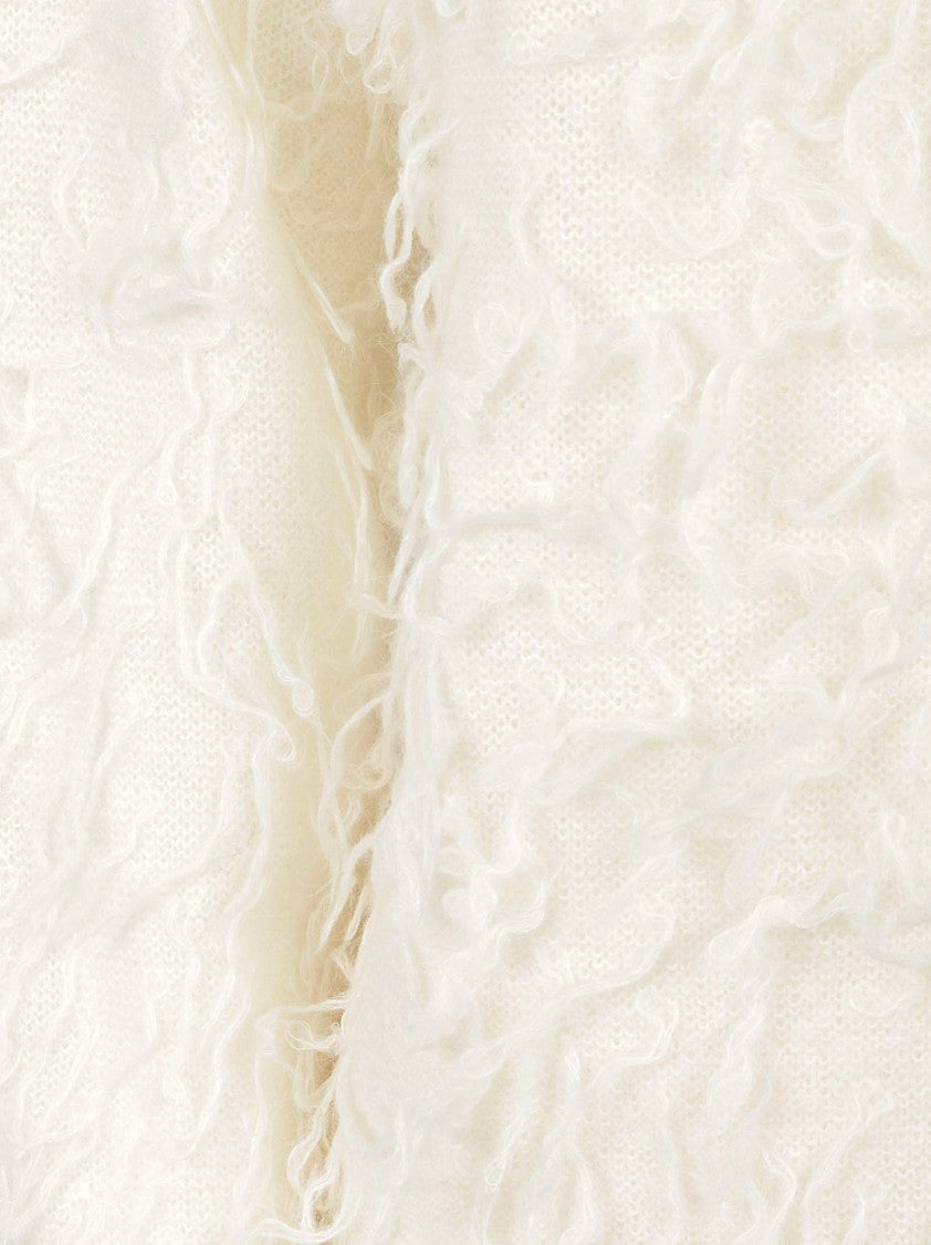 Fabiana Filippi Textured Knit Sweater With Relaxed Fit And Classic Neckline