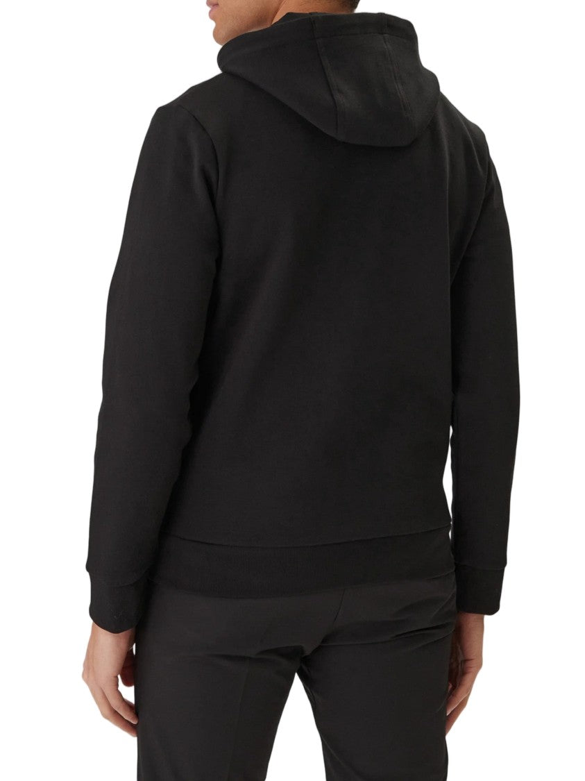 Hugo Boss Black Zip-Up Hoodie With Drawstring Hood And Subtle Logo