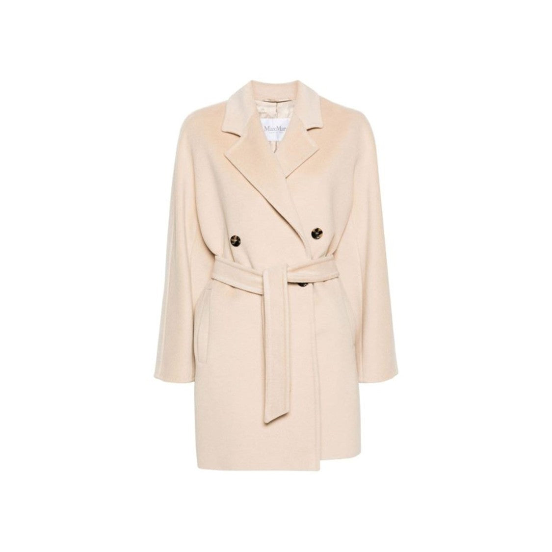 Max Mara Oversized Wool And Cashmere Coat With Lapel Collar And Kimono Sleeves