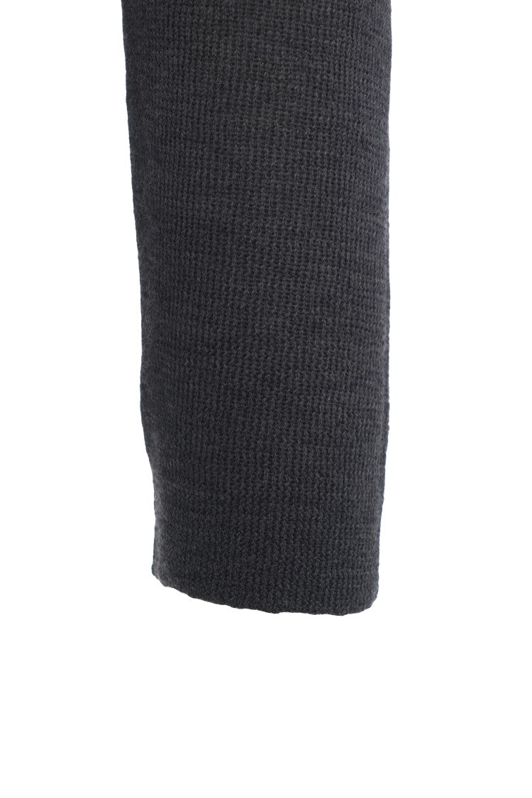 Grifoni Fitted Grey Wool Sweater