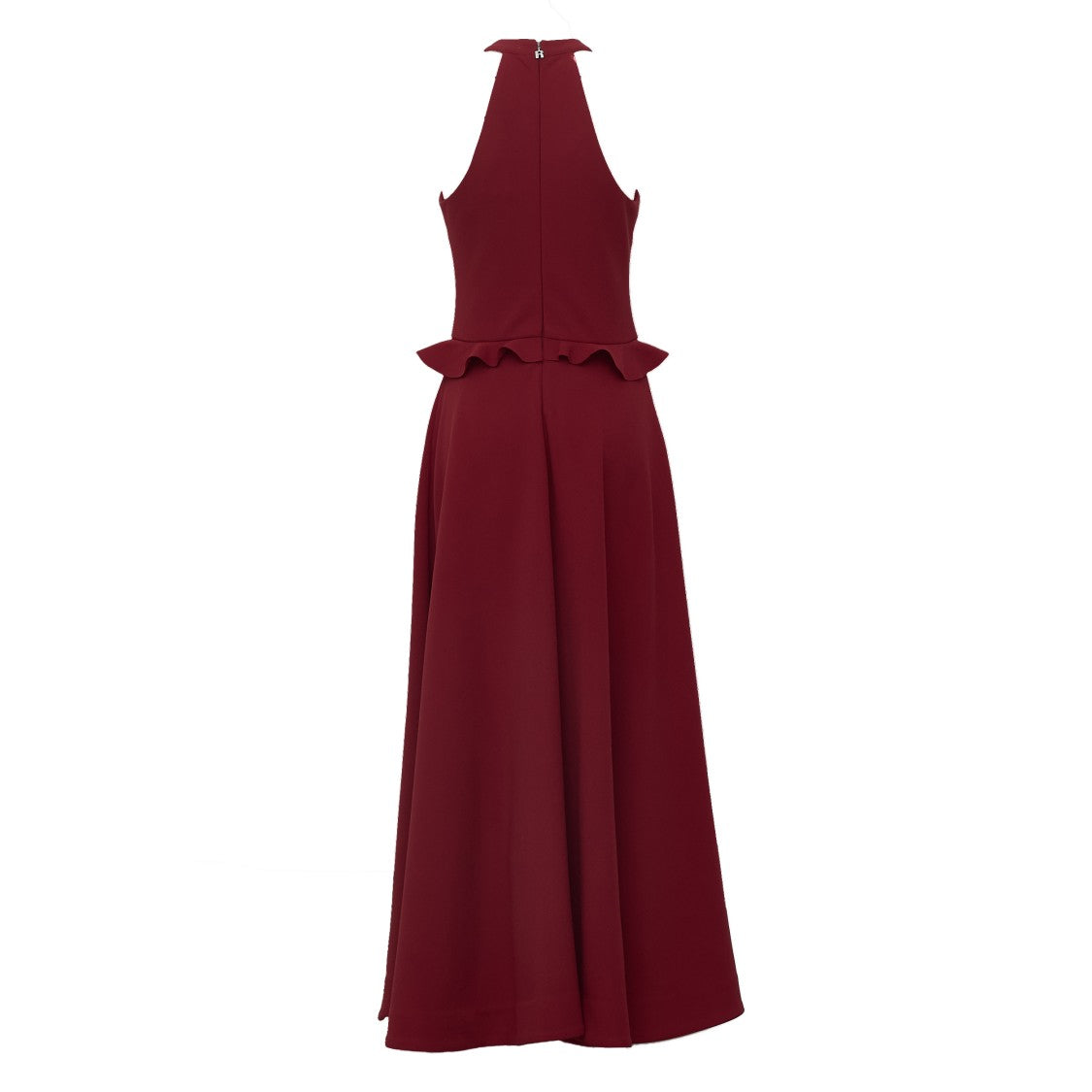 Rotate Fleuri Flower Open Shoulder Peplum Long Maxi Dress
