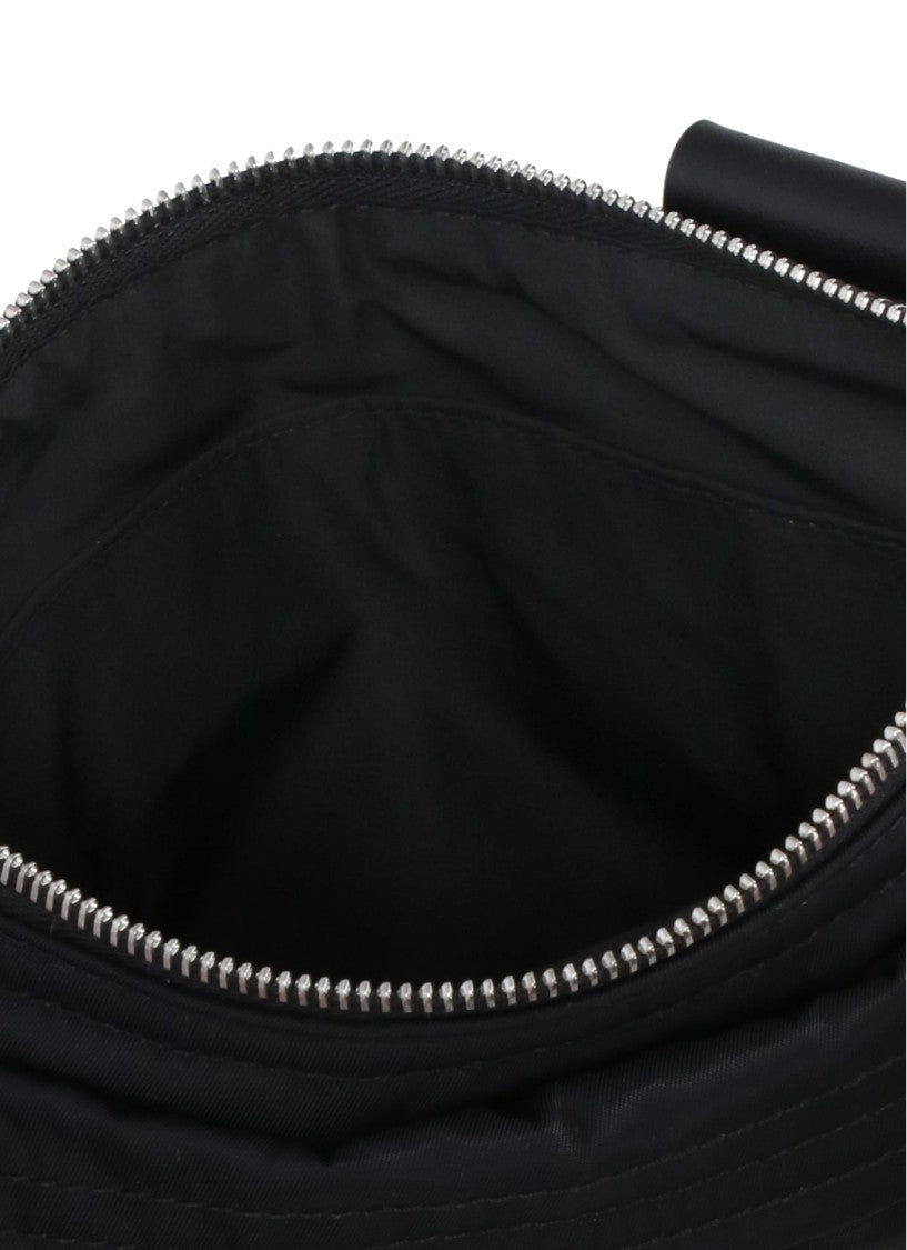 Maison Margiela Smooth Black Shoulder Bag With Adjustable Strap