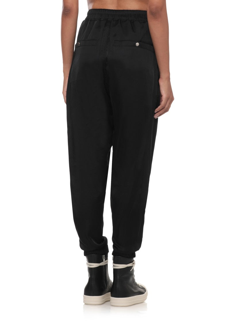 Rick Owens Soft Trousers With Elastic Waistband And Zippered Hems