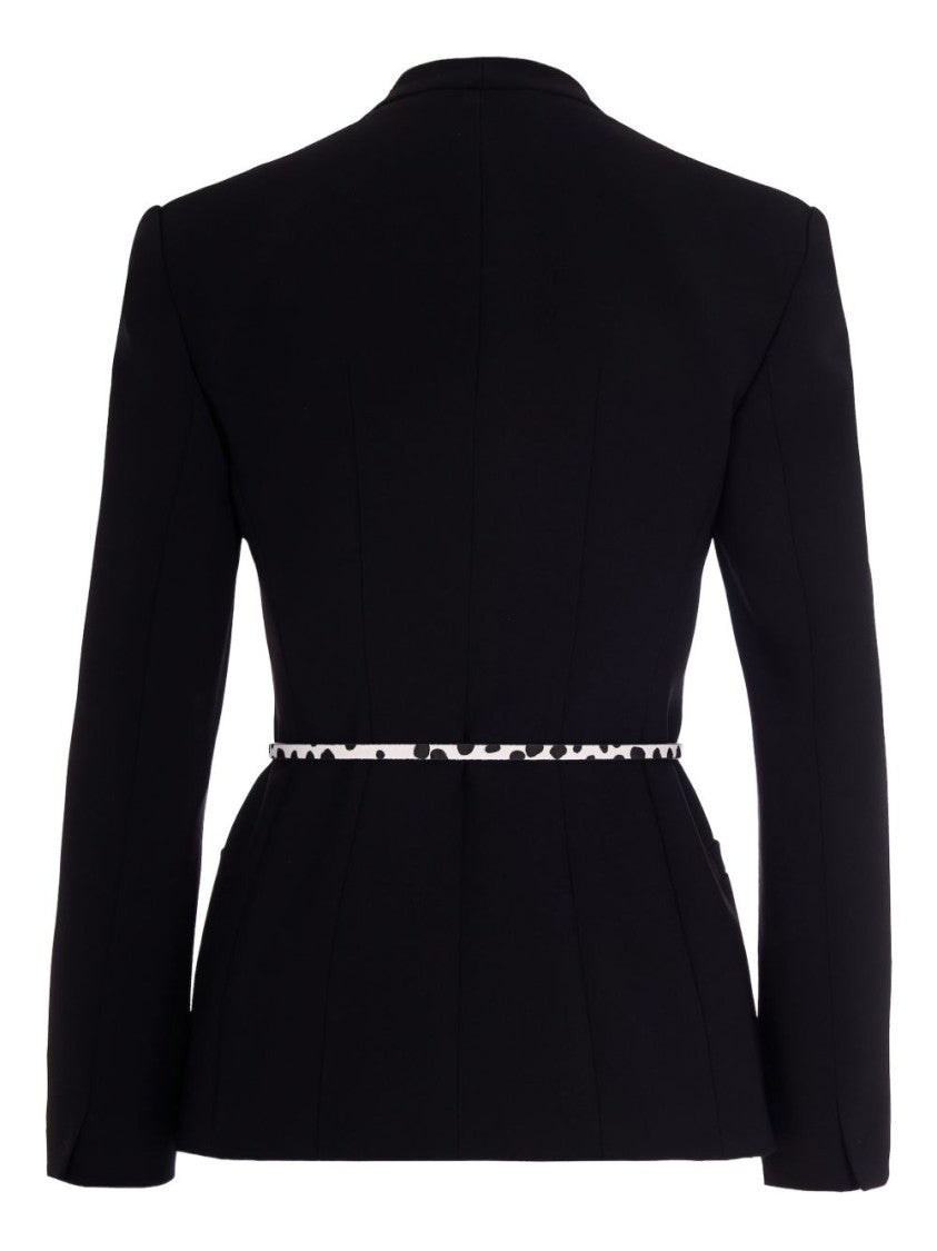 Max Mara Double-Breasted Black Jacket