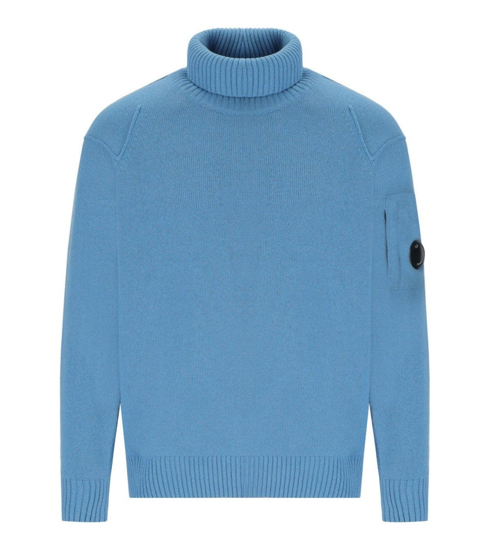 C.P. Company Grs Aegean Blue Turtleneck Sweater