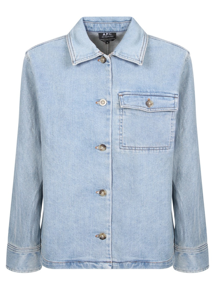A.P.C. Light Blue Denim Jacket