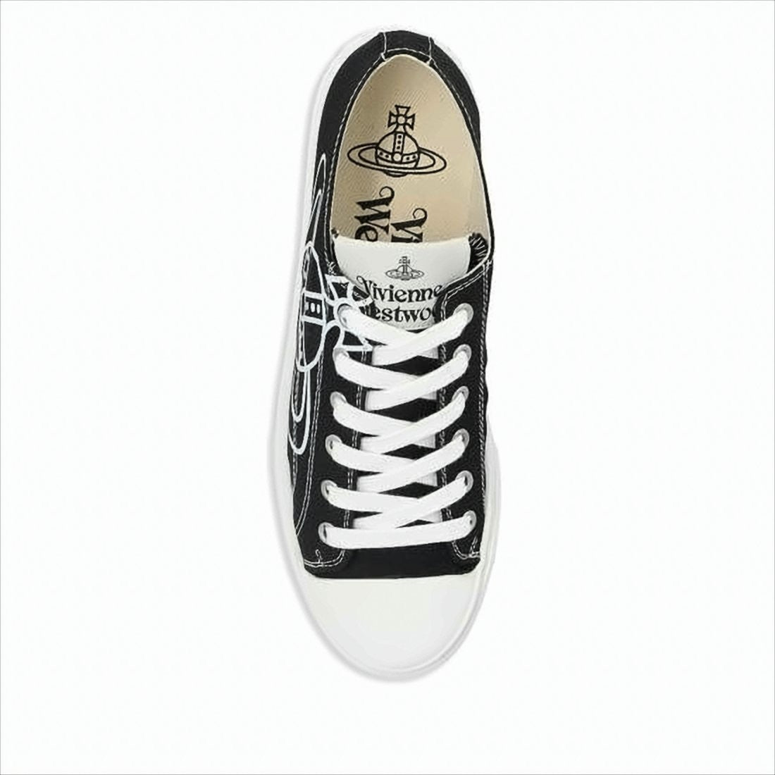 Vivienne Westwood Canvas Low-Top Sneakers With Graphic Emblem