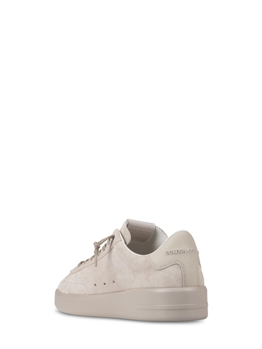 Golden Goose Minimalist Suede Sneakers With Subtle Logo Detail