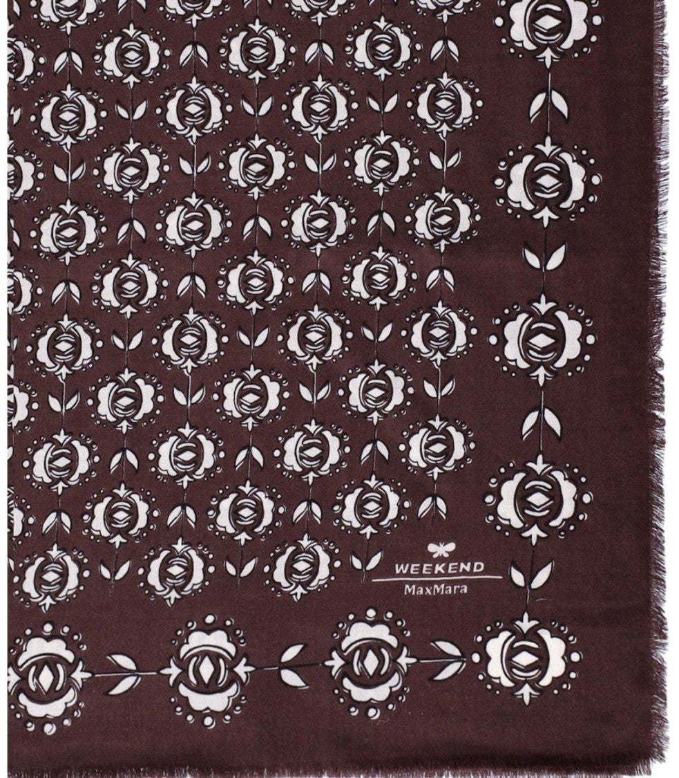 Max Mara Tambuto Brown Scarf