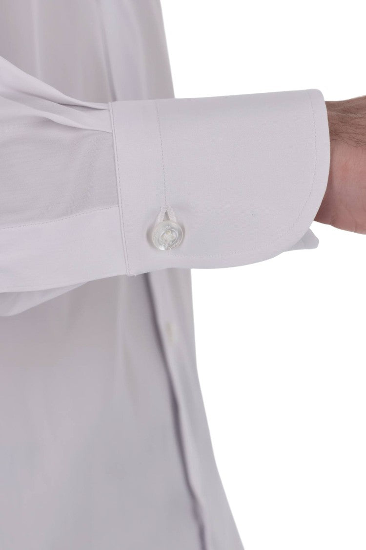 Finamore Napoli Poplin Stretch Cotton Shirt