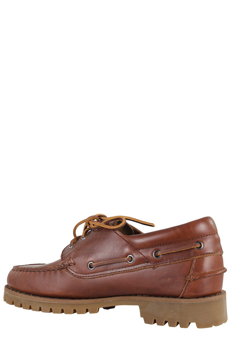 Sebago Acadia Round Toe Brown Cinnamon Leather Moccasins