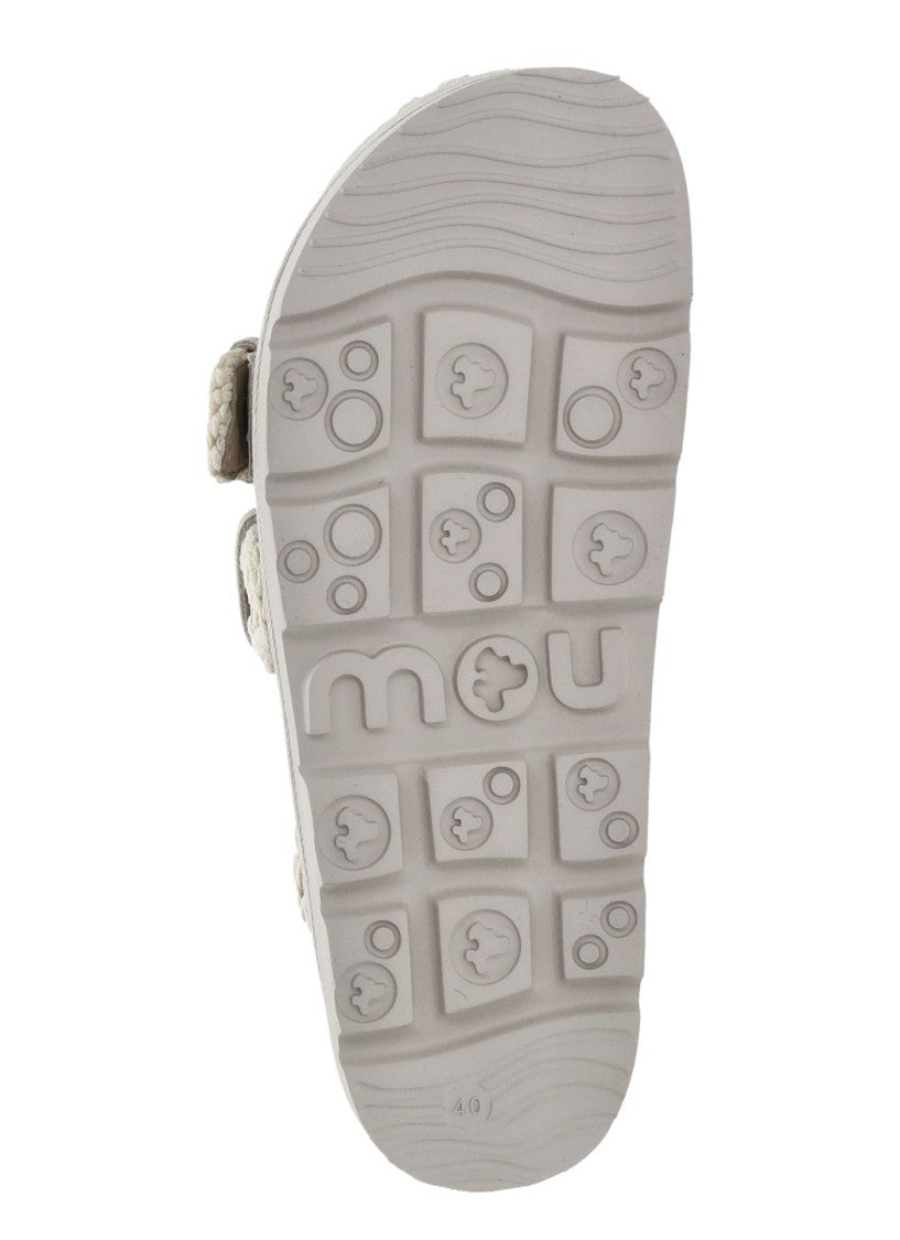Mou Ivory Low Bio Suede Loafers