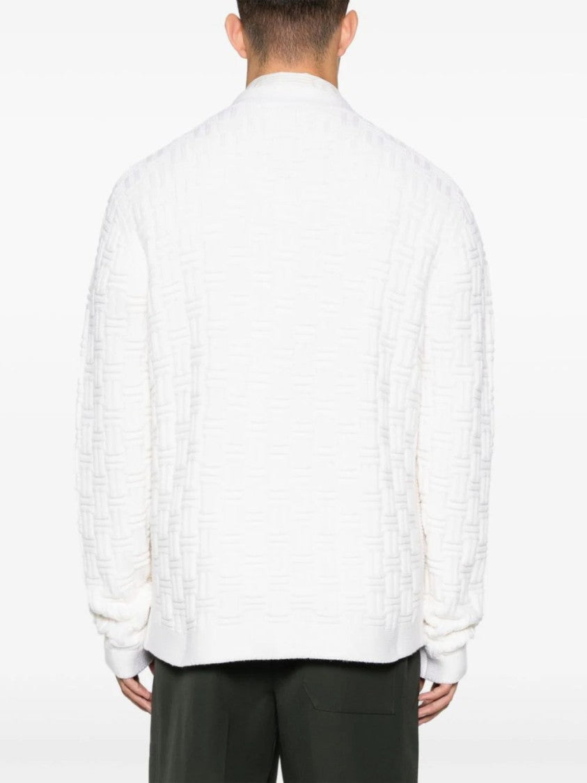 Casablanca Column Stitch Cardigan