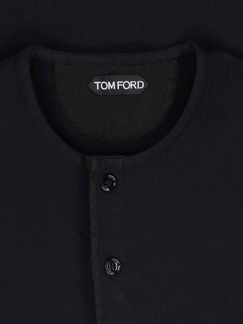 Tom Ford "Henley" T-Shirt – Black