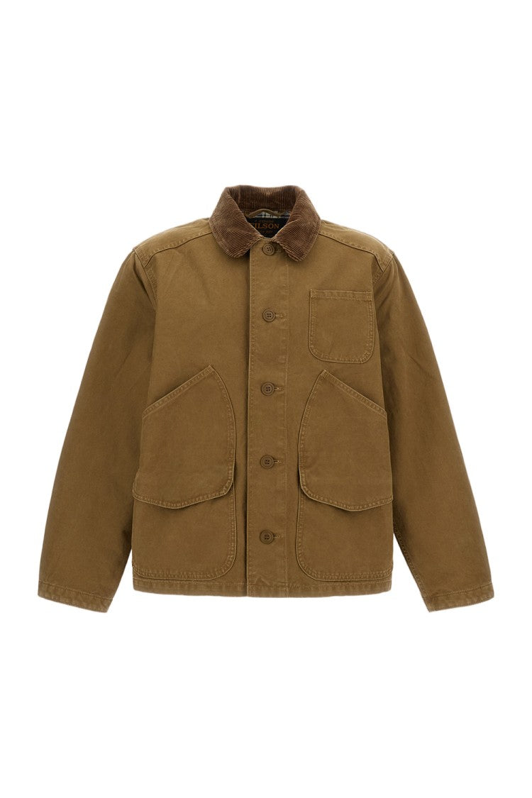 Filson Brown Cotton Canvas Jacket