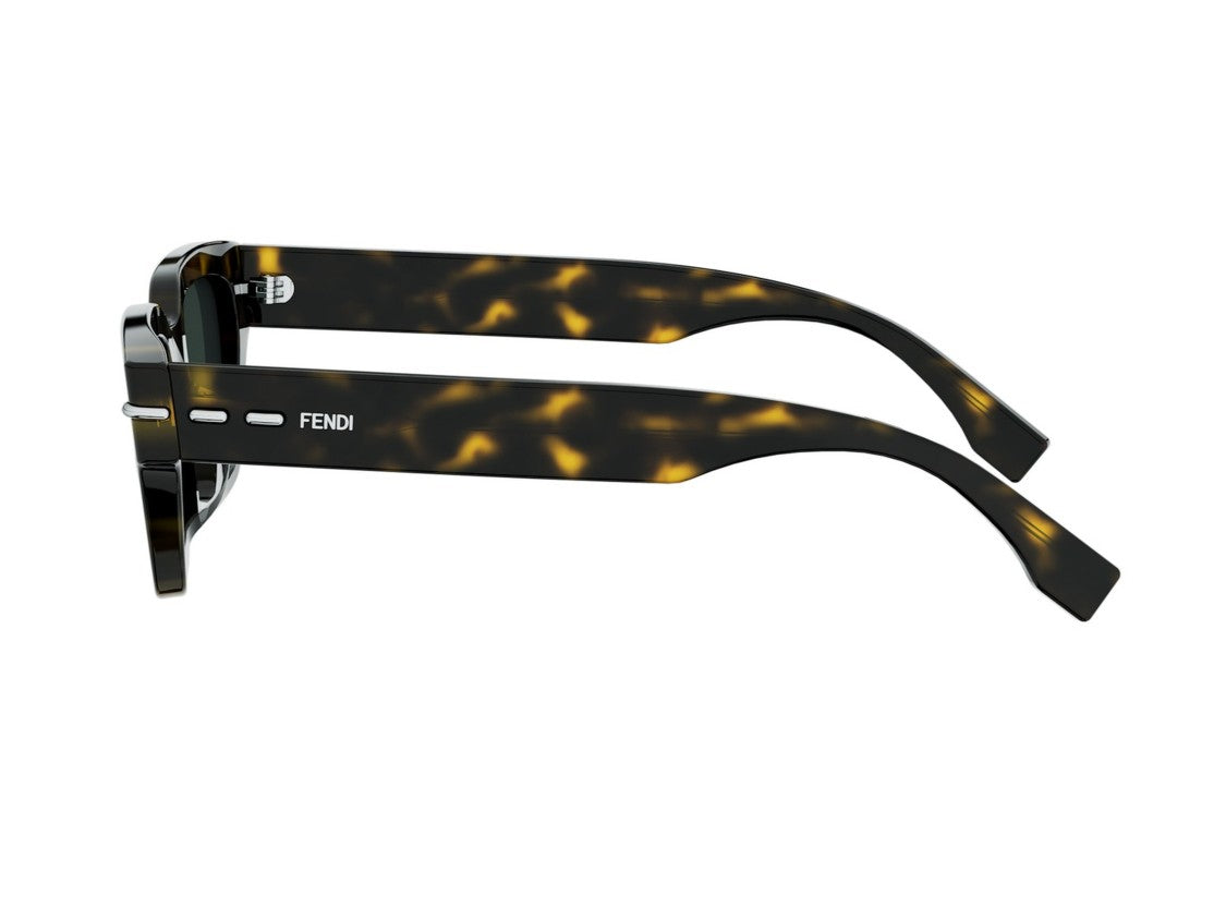 Fendi Green Fe40191i Bold Oversized Tortoiseshell Sunglasses