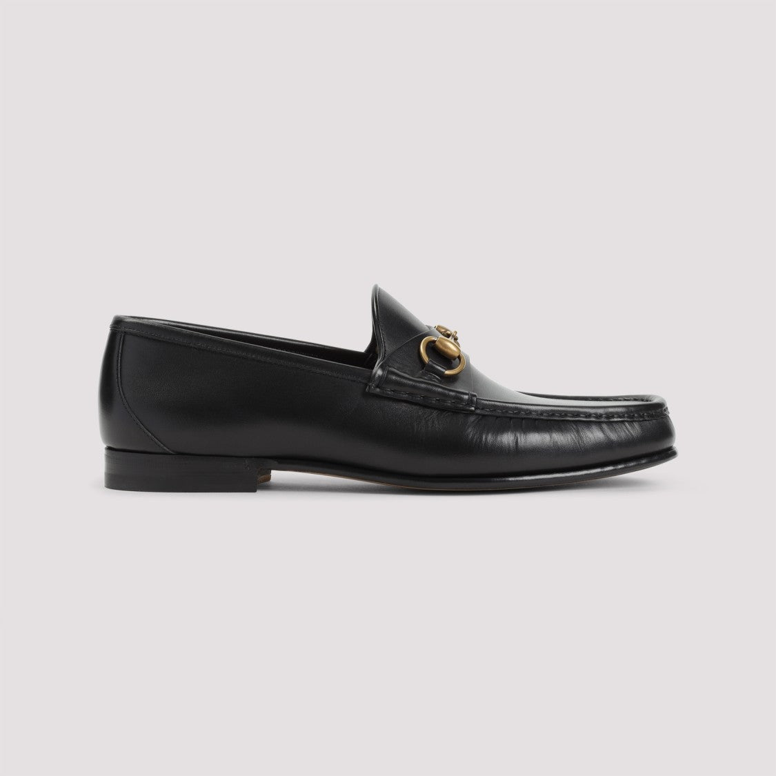 Gucci Leather Loafers With Gold-Tone Hardware
