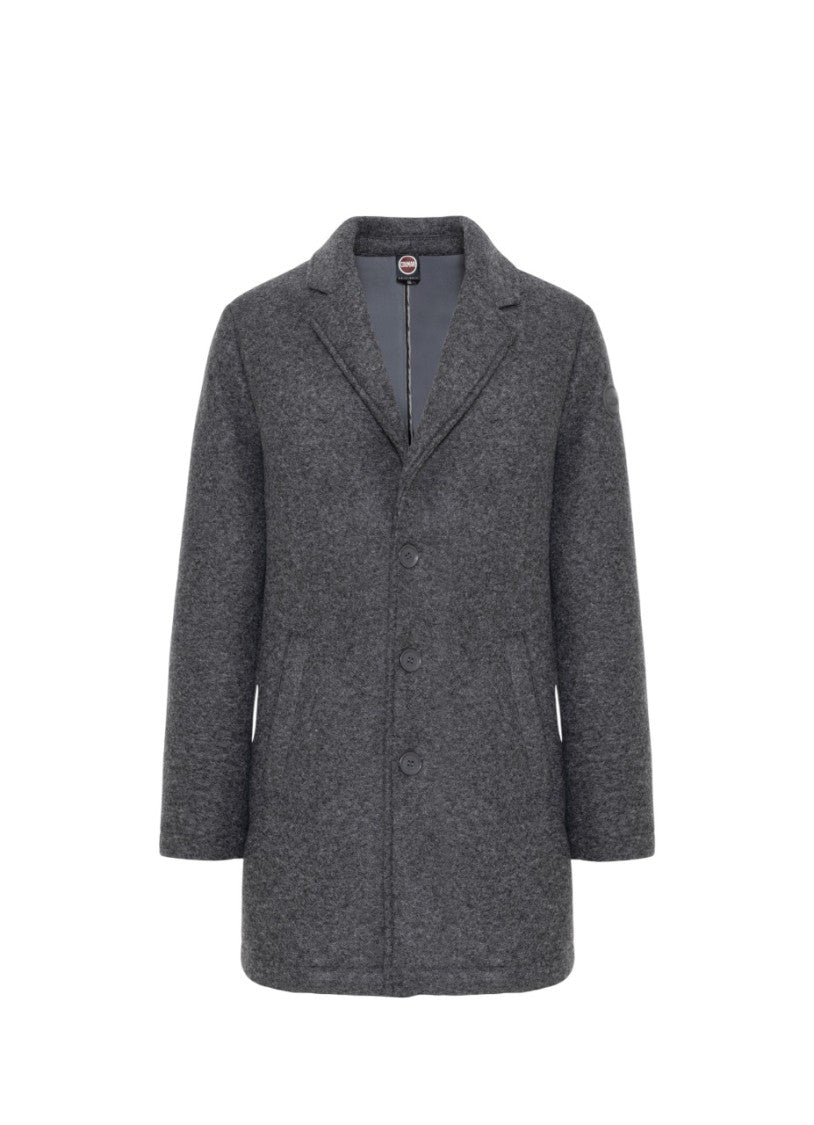 Colmar Originals Gray Melange Wool Blend Coat