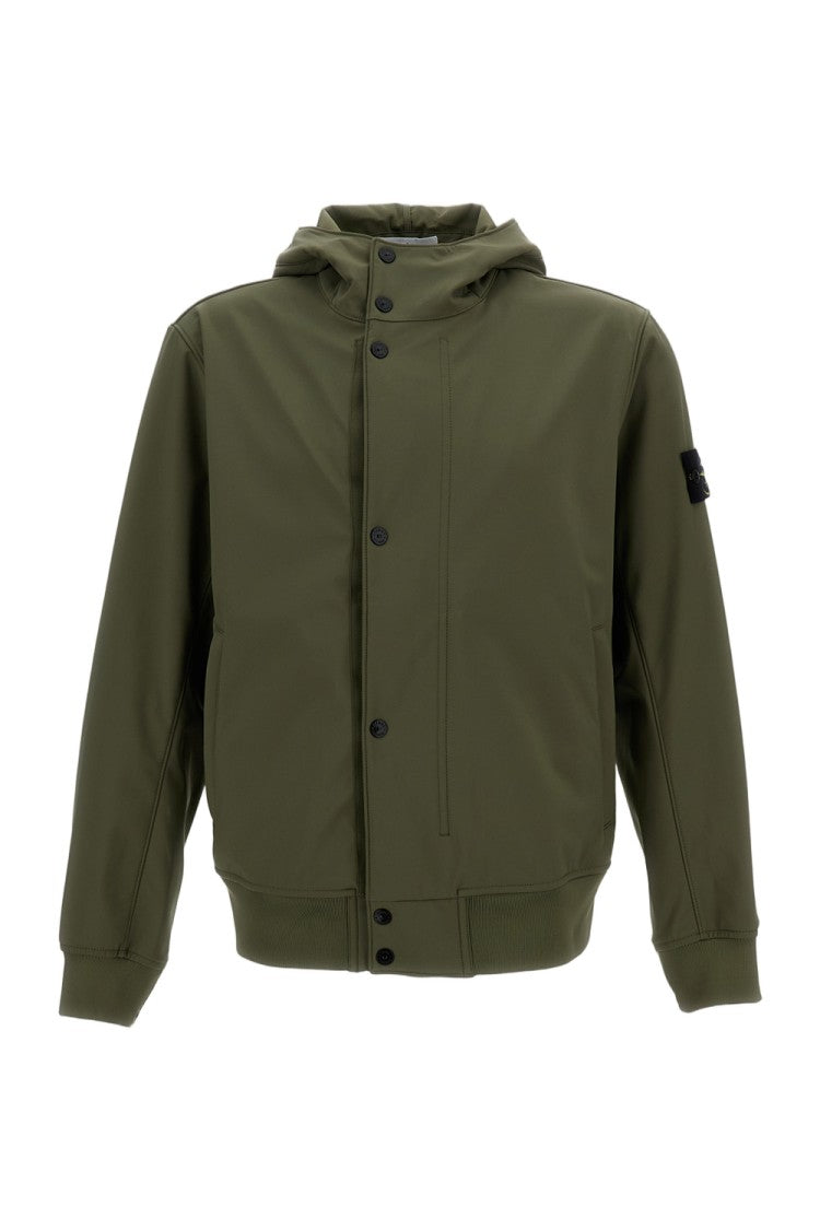Stone Island Soft Shell Hooded Jacket