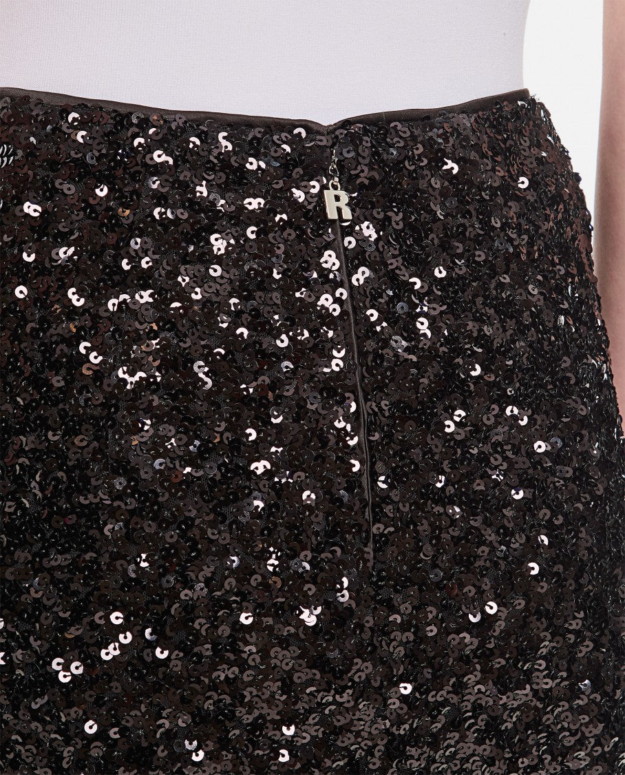 Rotate Sequin Midi Pencil Skirt
