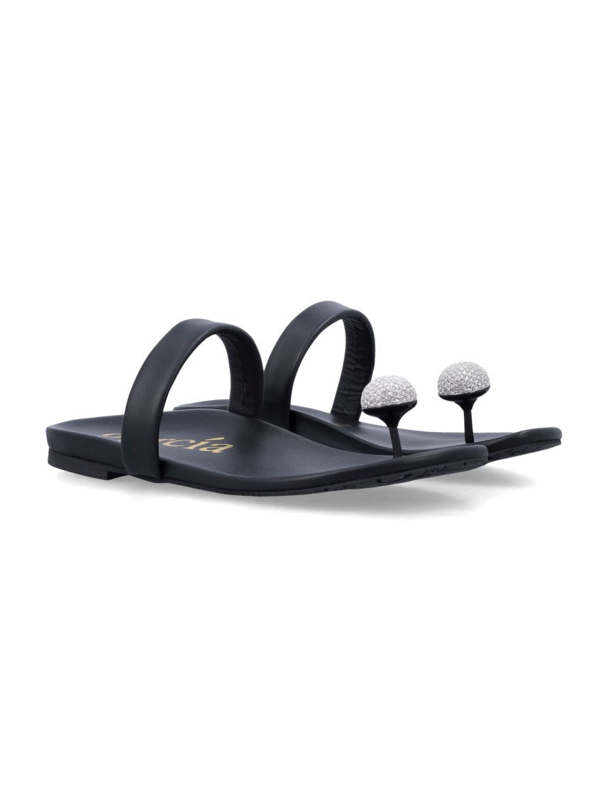Pedro Garcia Bria Minimalist Textured Sandals