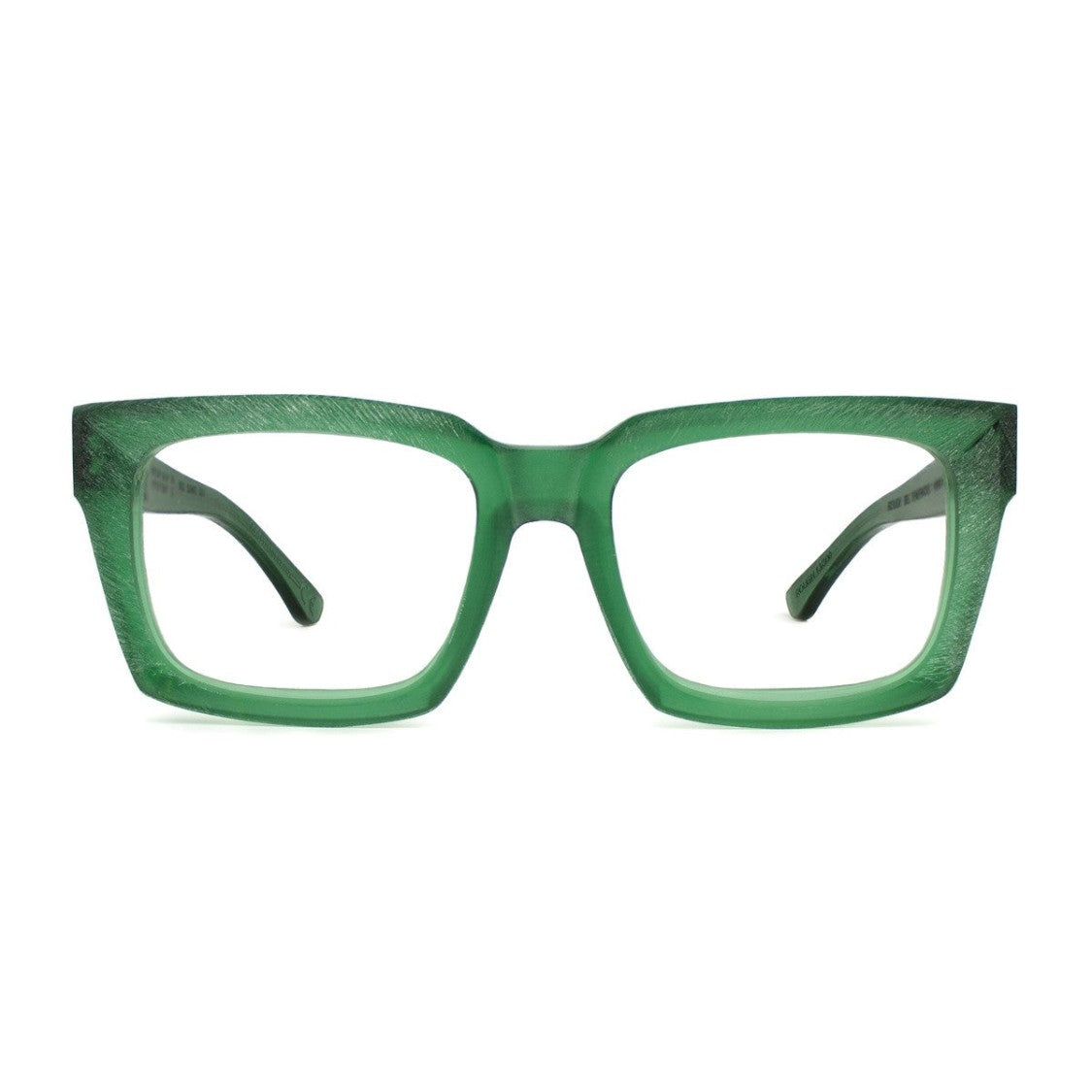 Dandy's Green Bel Tenebroso Rough Acetate Square Sunglasses