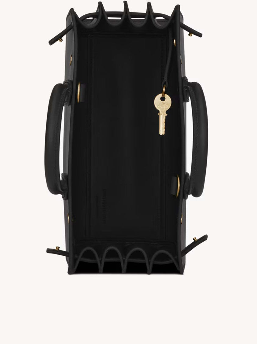 Saint Laurent Sdj Nano Structured Rectangular Leather Handbag