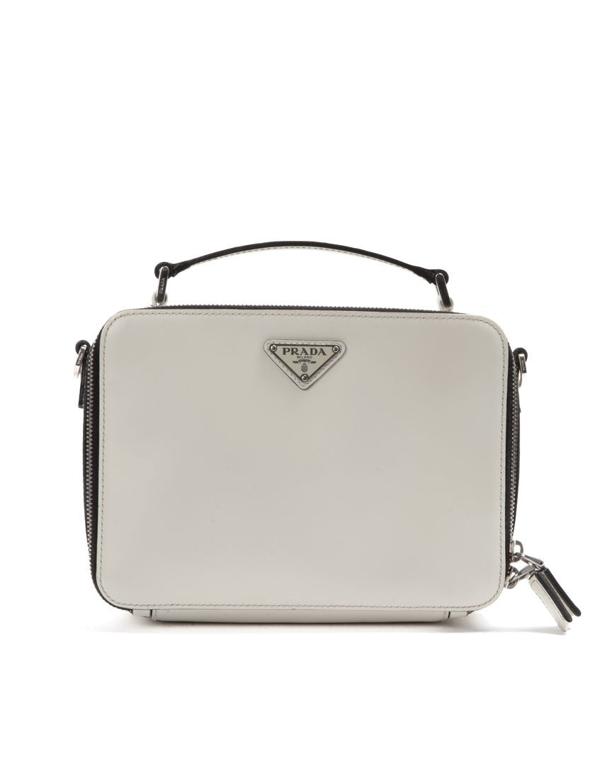 Prada Brique Medium Smooth Camera Bag