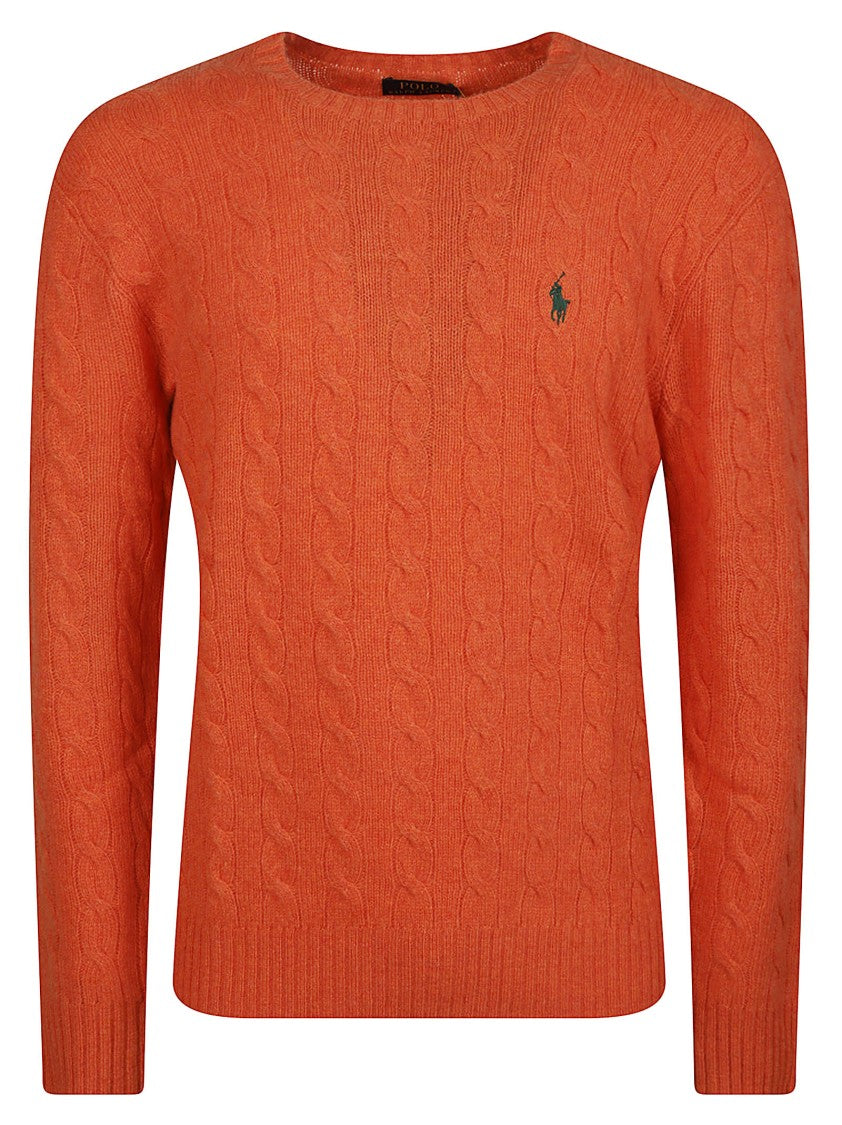 Polo Ralph Lauren Cable Knit Wool-Cashmere Crewneck Sweater