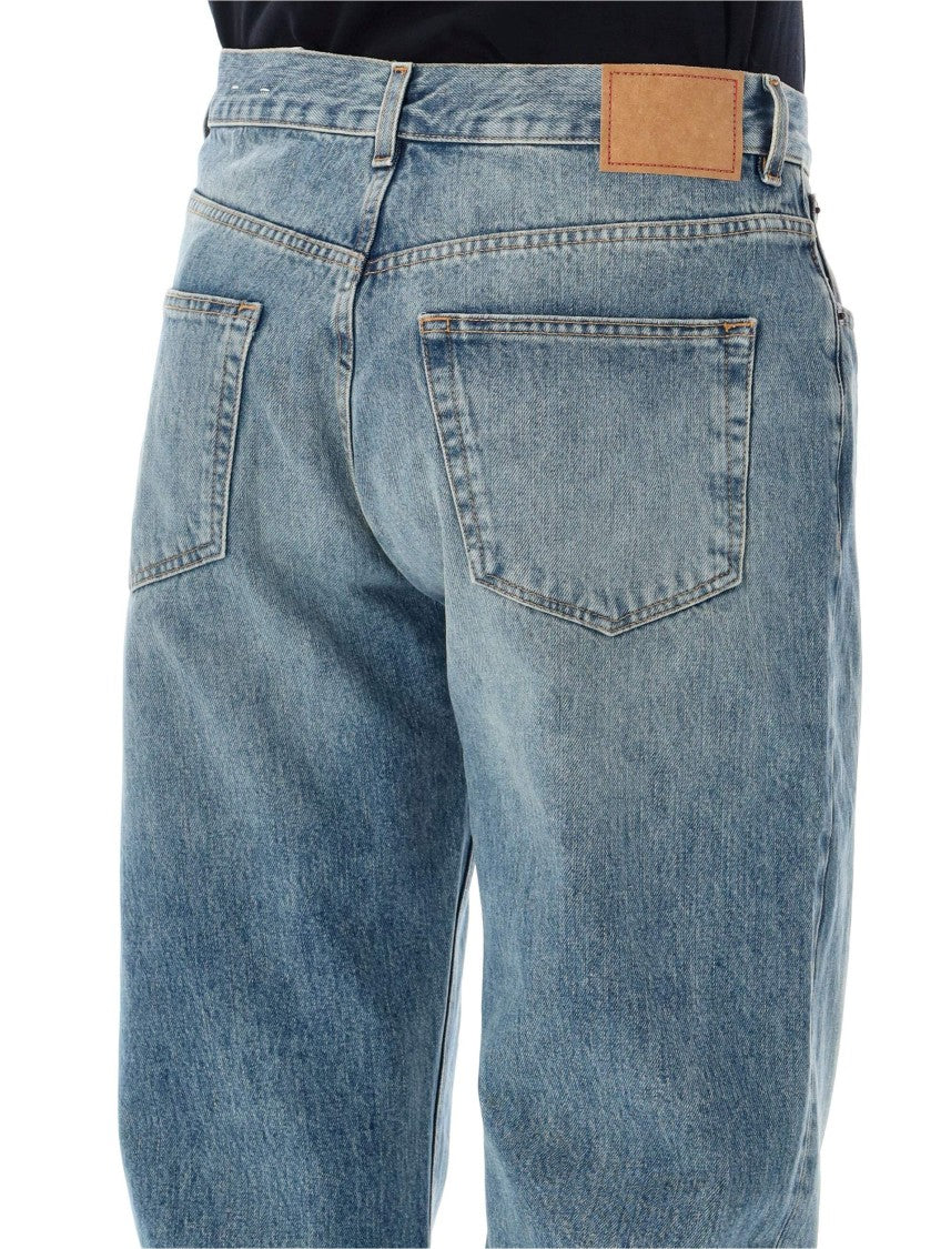 Jeanerica Vega Non-Stretch Cotton Organic Medium Waist Straight-Leg Jeans