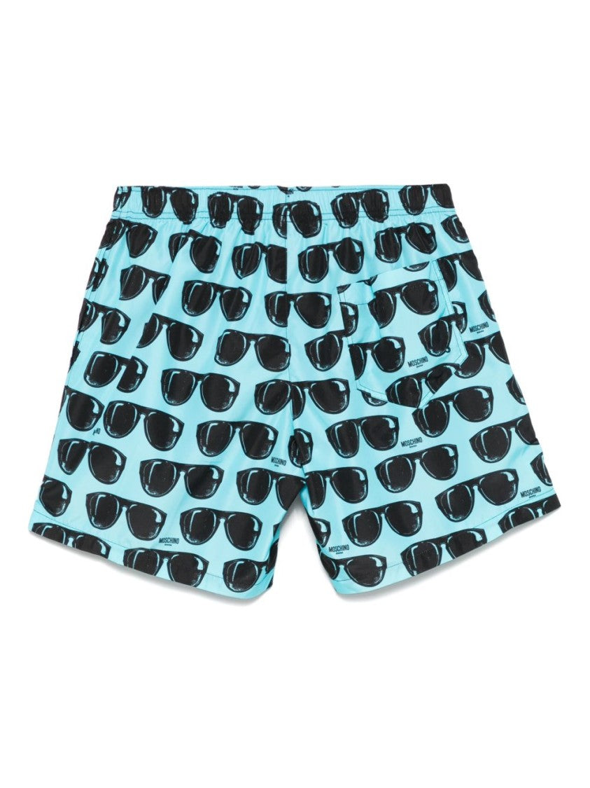 Moschino Aqua Blue Swim Shorts