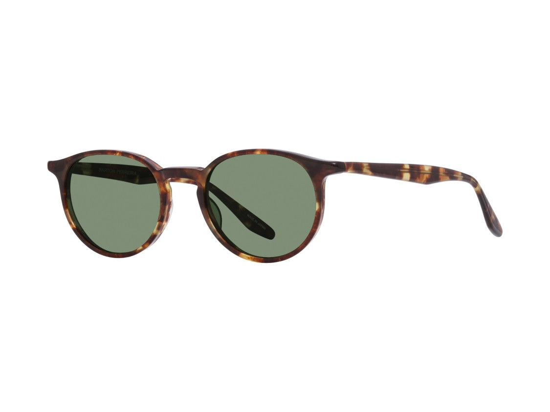 Barton Perreira Green Bp40003i Round Tortoiseshell Acetate Sunglasses