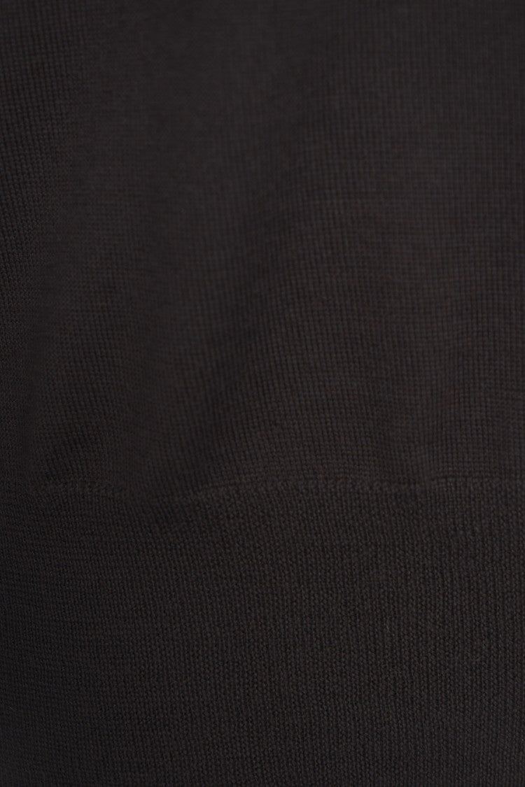 Paolo Pecora Finely Knit Virgin Wool Sweater With Classic Crew Neckline