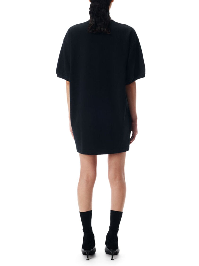 Alexander Wang Relaxed Puffed Sleeve Polo Mini Dress
