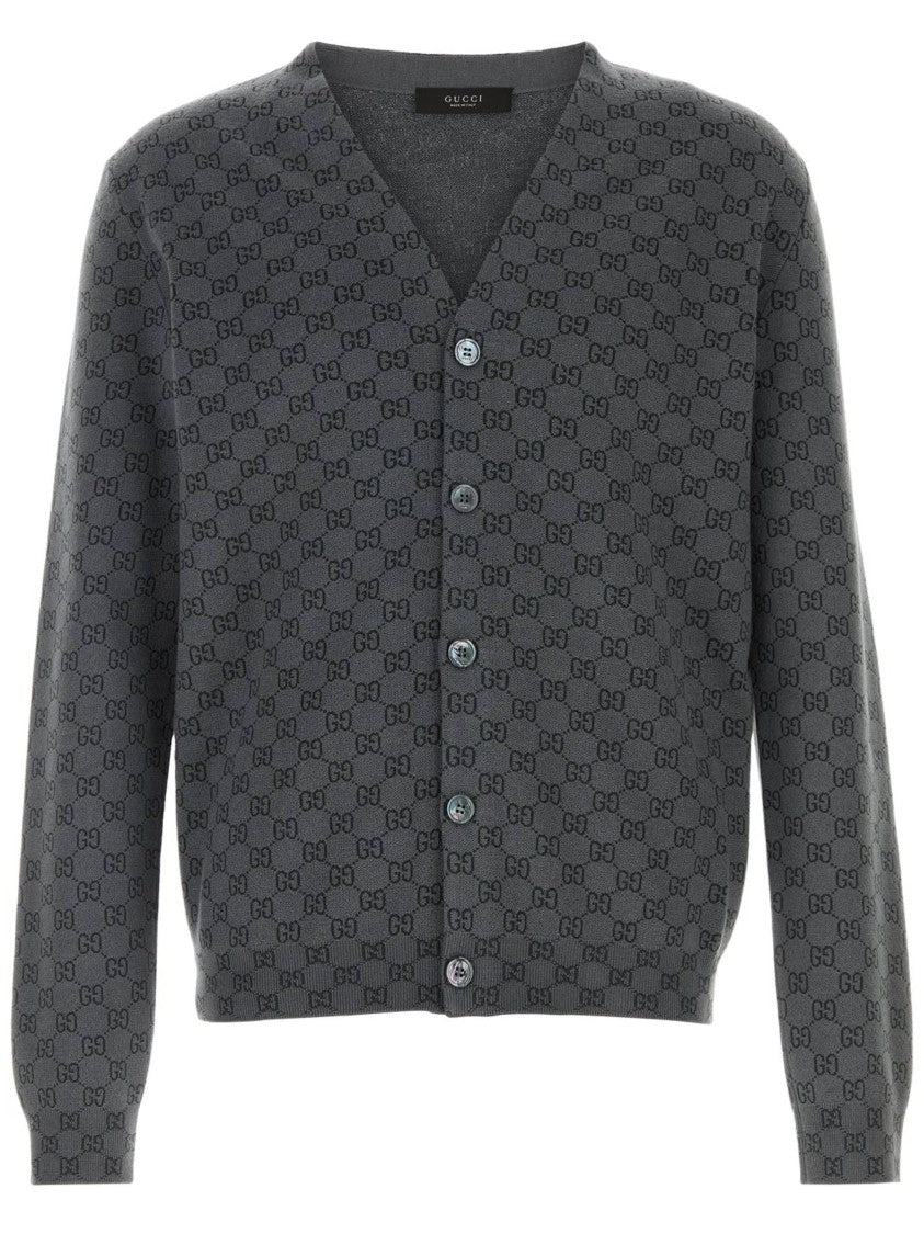 Gucci Cardigan Wool V-Neck Knitwear