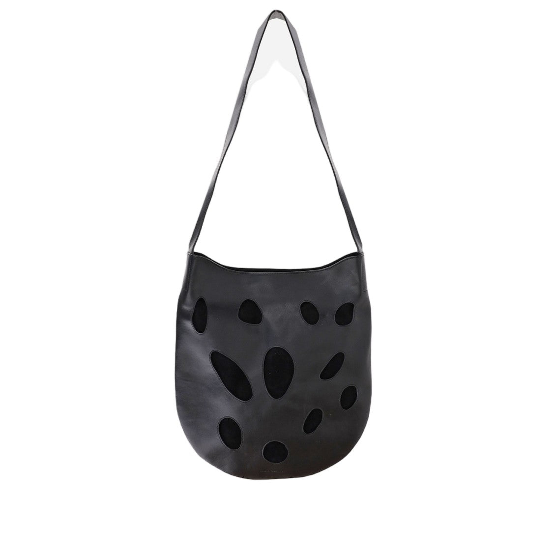 Niccolò Pasqualetti Leather Shoulder Bag With Suede Accents And Top Handle