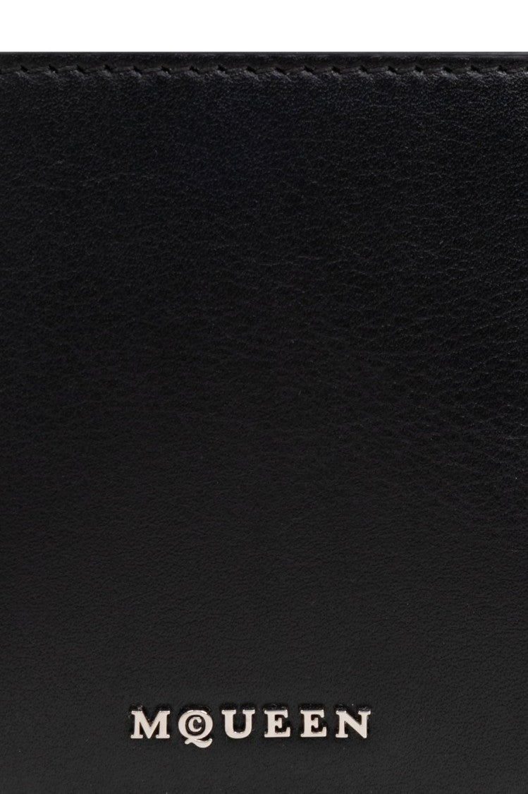 Alexander Mcqueen Smooth Calf Leather Wallet With Minimalist Design