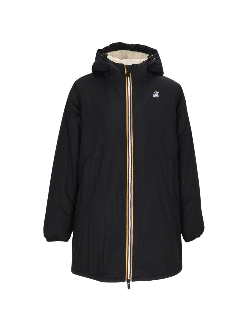 K-Way Jacinthe Orsetto Short Hooded Jacket