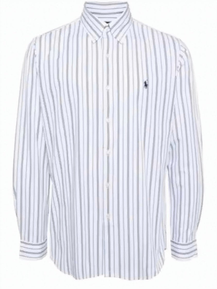 Polo Ralph Lauren Vertical Striped Long-Sleeve Shirt With Button-Down Collar