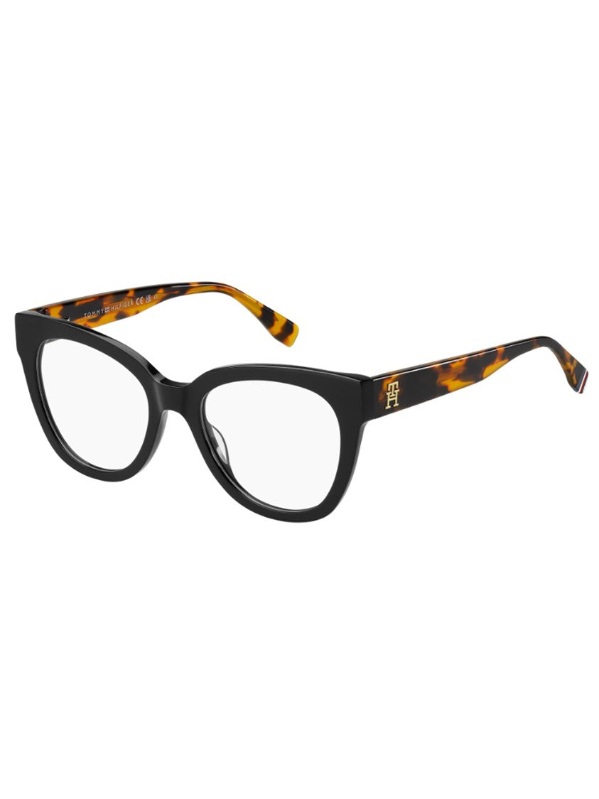 Tommy Hilfiger Cat-Eye Acetate Sunglasses With Tortoiseshell Temples