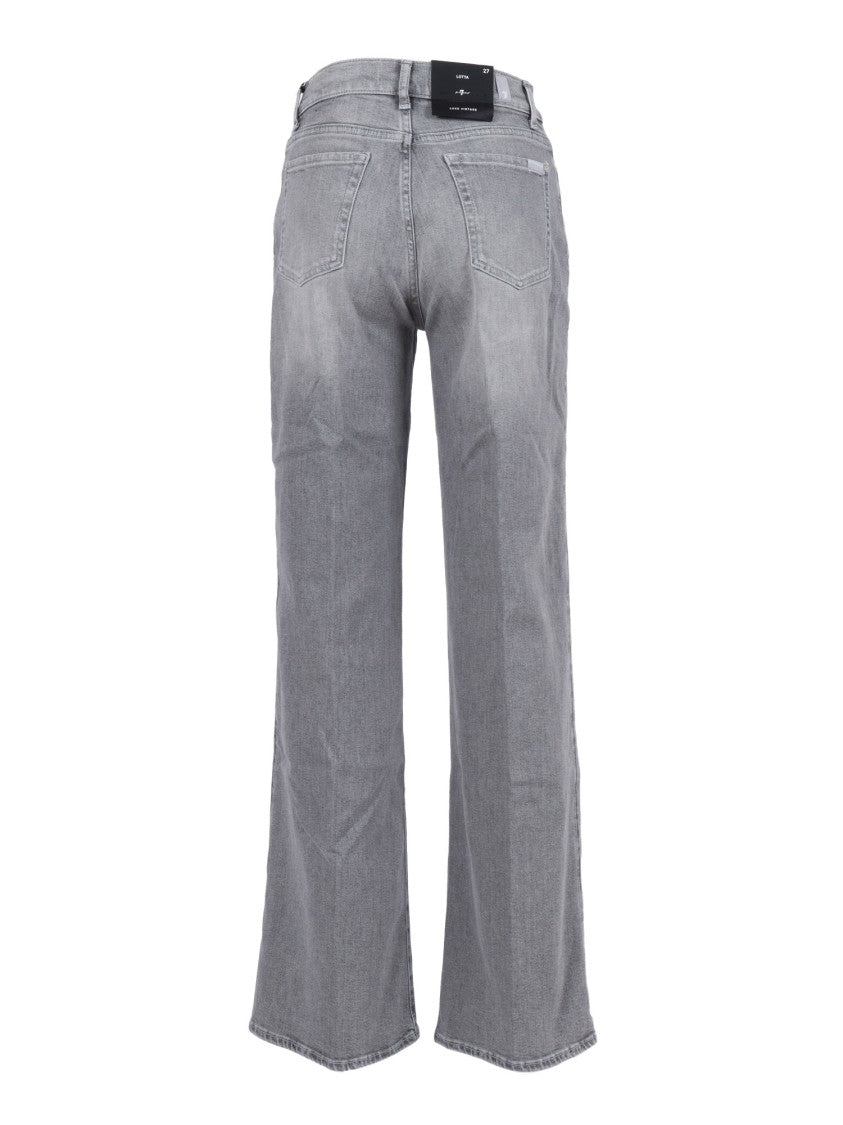 7 For All Mankind Straight-Leg Jeans With Slightly Flared Hem