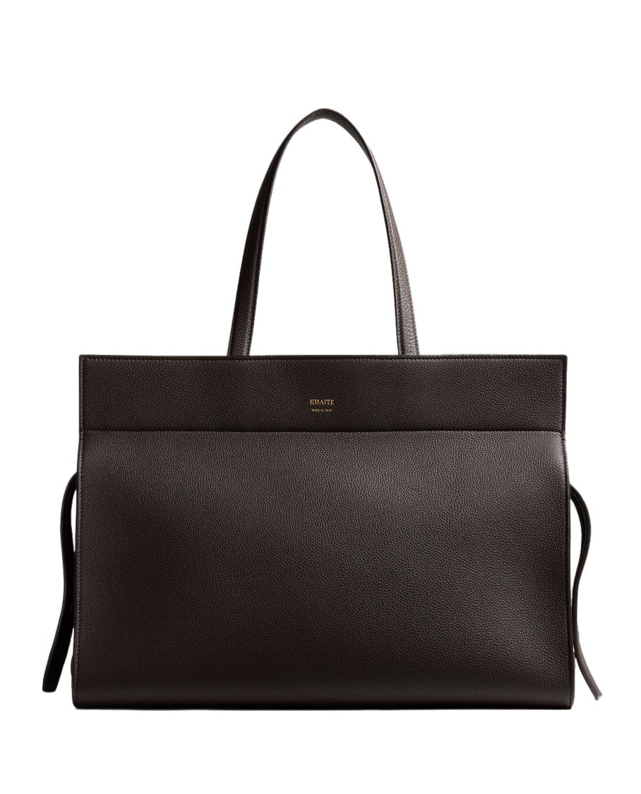 Khaite Structured Crosby Shoulder Bag With Textured Finish And Spacious Interior