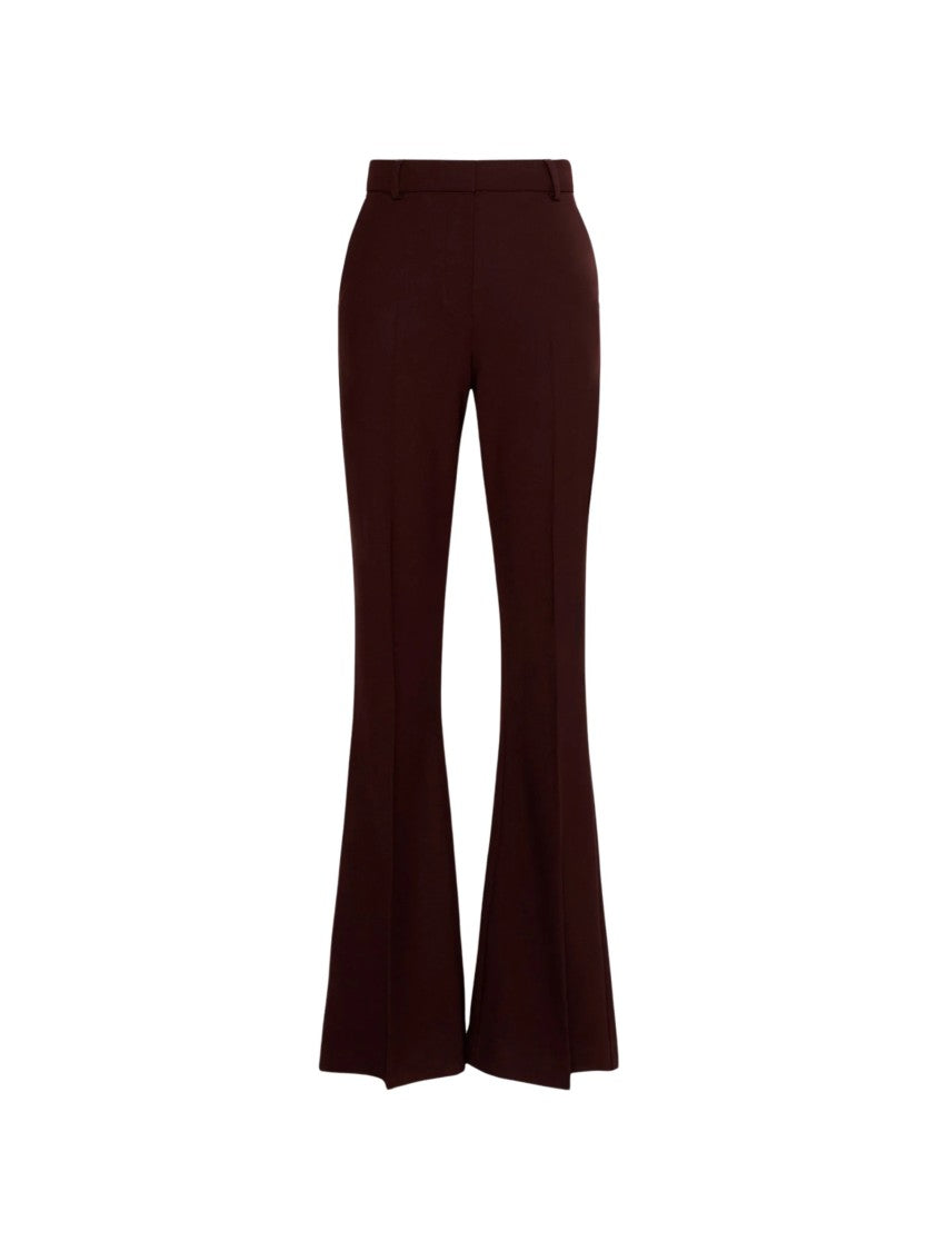 Sportmax High-Waist Pressed-Crease Flared Pants