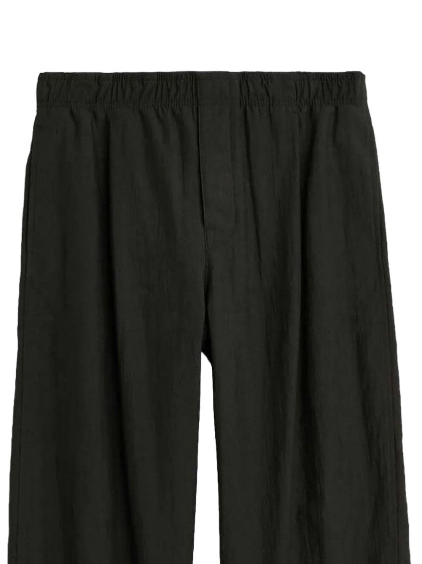 Our Legacy Black Elasticated Wide-Leg Sweatpants