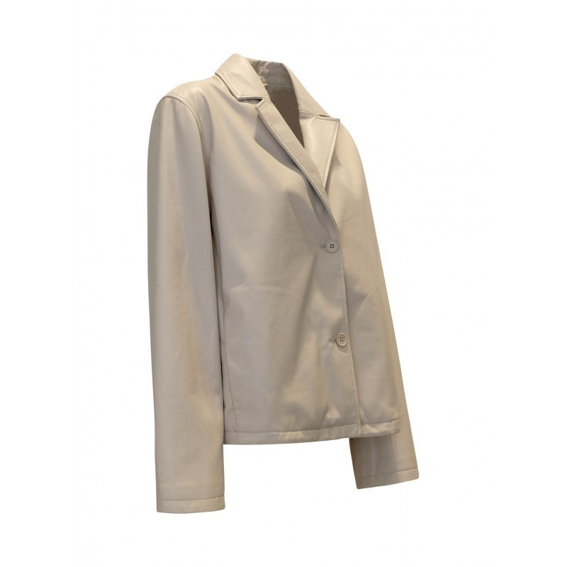 Sword 6.6.44 Beige Leather Jacket