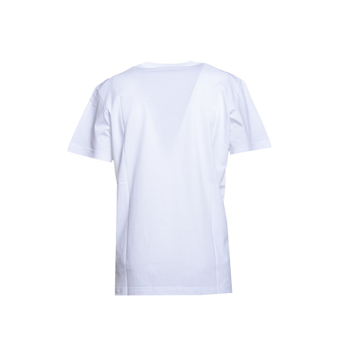 Dsquared2 Cool-Fit Crewneck White Cotton T-Shirt With Logo Plaque