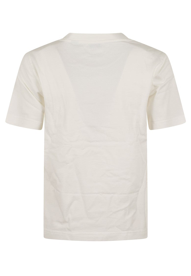 Burberry Milk White Frankie Ks Knight Stamp Cotton T-Shirt