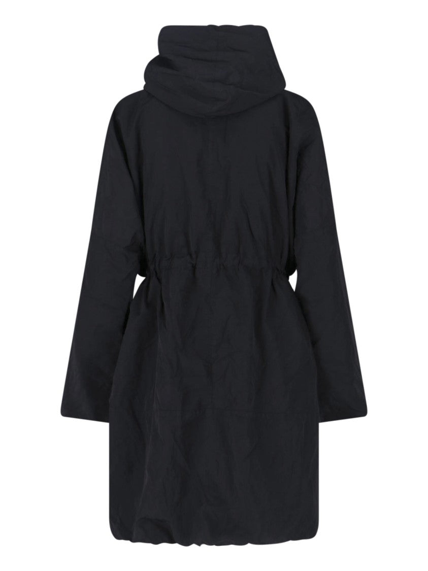 Kimono Rain Black No-Rain Waterproof Hooded Outerwear Parka