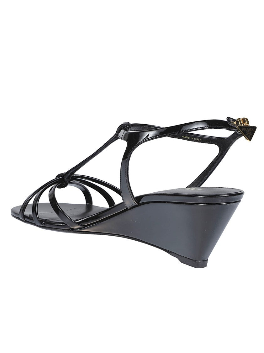 Prada Patent Leather Sandals